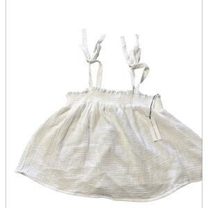 Cupcakes & Cashmere White Smocked Top